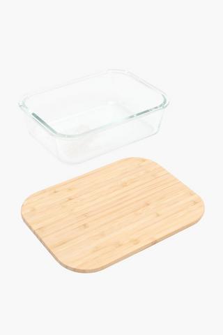 Bamboo Glass Lunch Box, Large