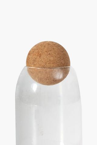 Cork Lid Storage Jar, Medium