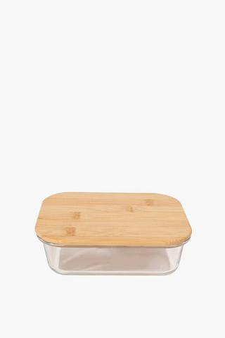 Bamboo And Glass Lunch Box Medium