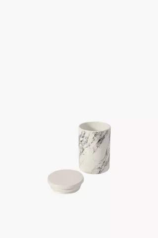 Ceramic Marble Canister Medium