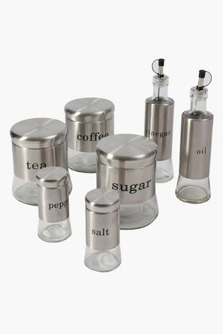 7 Piece Glass Storage Set