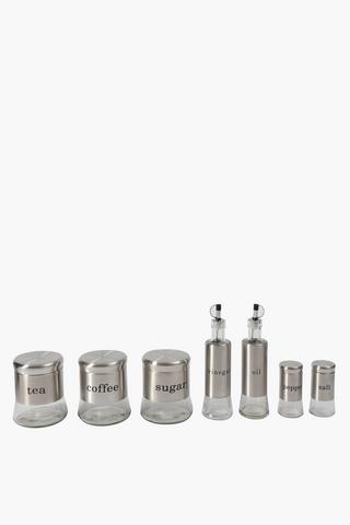 7 Piece Kitchen Glass Storage Set