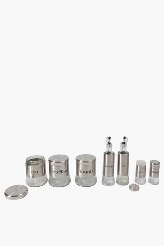 7 Piece Kitchen Glass Storage Set