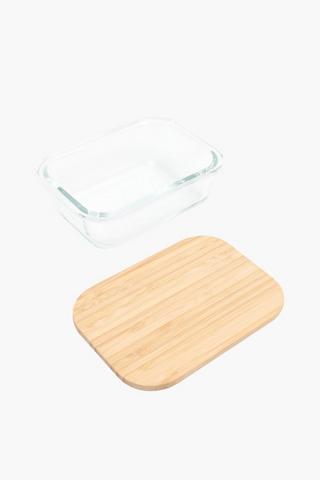 Bamboo Glass Lunch Box, Small