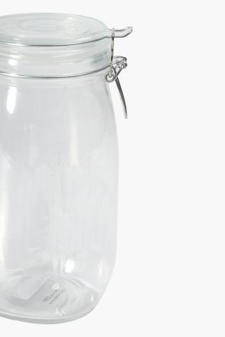 Glass Clamp Jar, 23,5cm