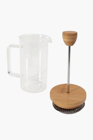 Glass Coffee Plunger, Medium