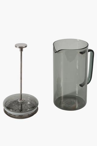 Smokey Glass Coffee Plunger, 1l