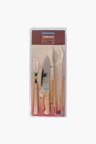 3 Piece Tramontina Braai Set