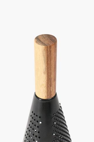 Stainless Steel And Wood Grater
