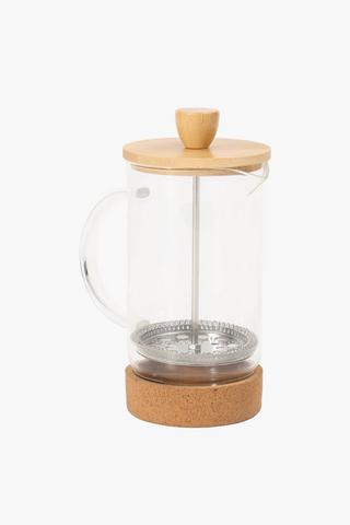 Wood And Glass Plunger 600ml