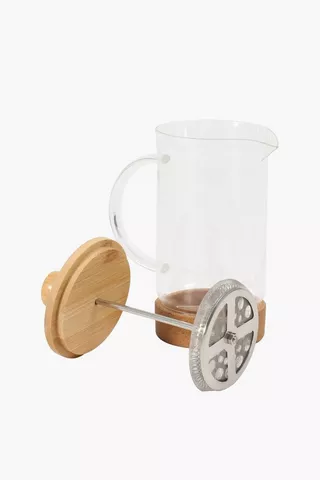 Wood And Glass Plunger 600ml
