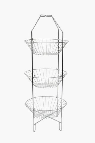 Chrome 3 Tier Vegetable Rack