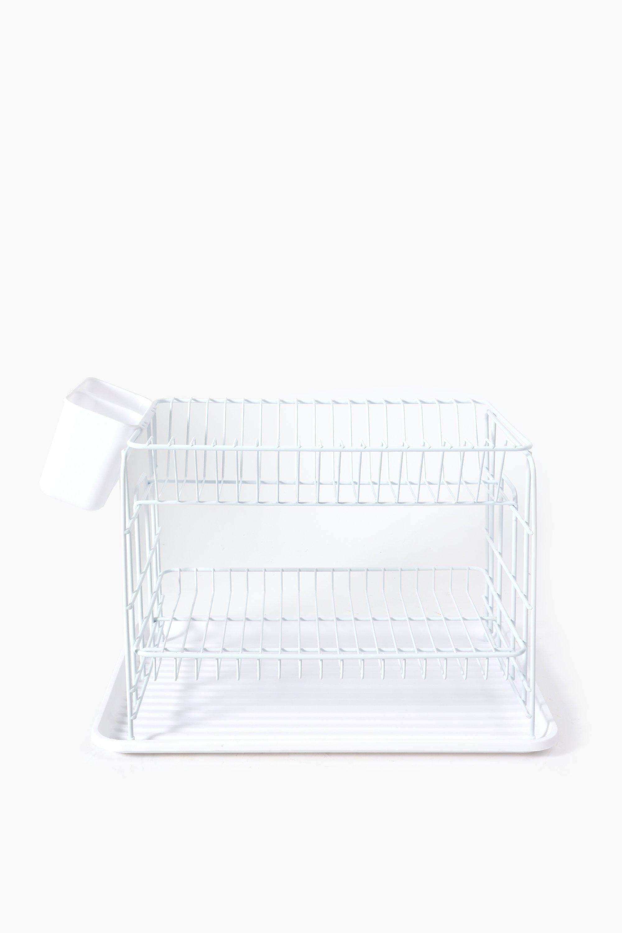 Harlem Double Dish Rack With Drip Tray