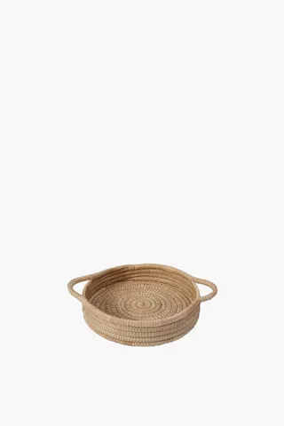 Woven Grass Serving Tray, Small
