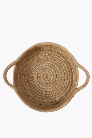 Woven Grass Serving Tray, Small