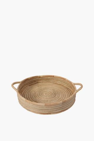 Woven Grass Serving Tray, Medium