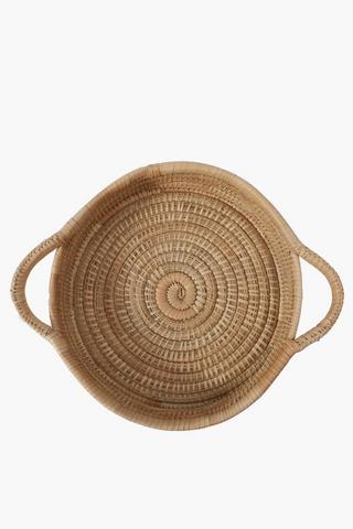 Woven Grass Serving Tray, Medium