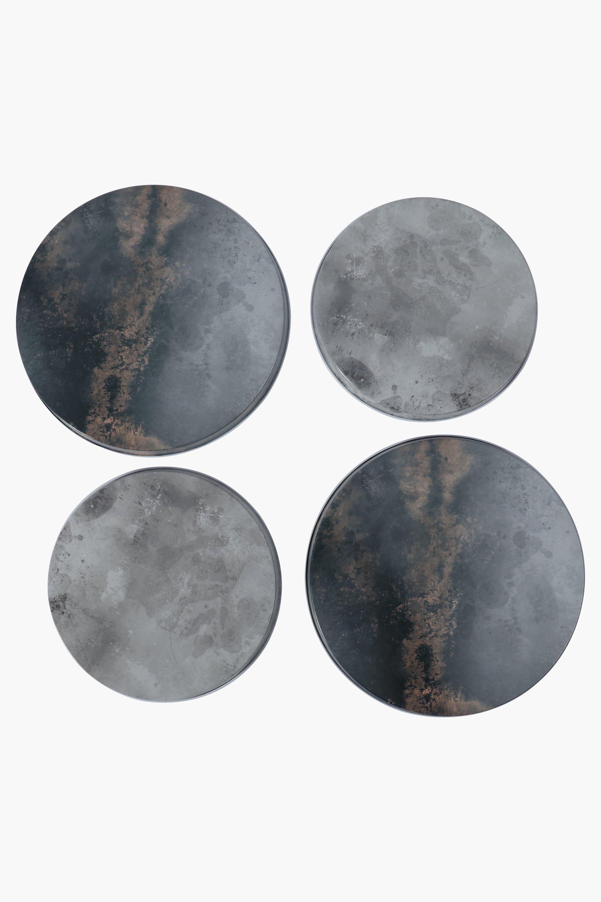 Universal Stainless Steel 4-Piece Stove Cover Plate Set – Silver, Freestanding, Easy-Clean, Model 20400