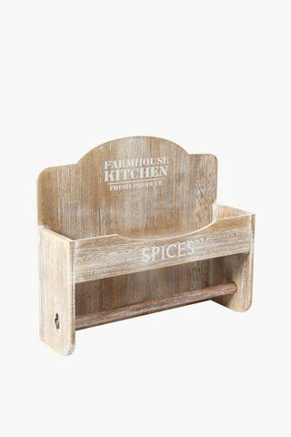 Farm Garden Wooden Spice Rack