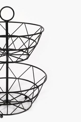 2 Tier Metal Fruit Basket