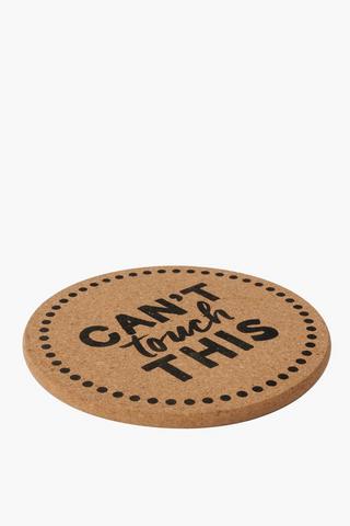 Script Cork Trivet