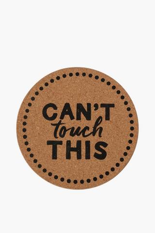 Script Cork Trivet