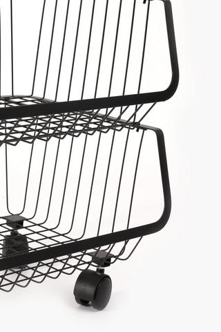 Shenzhen 4 Tier Vegetable Trolley Rack
