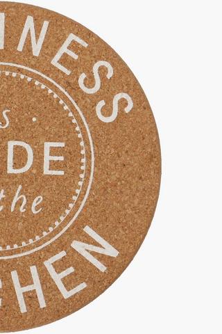 Script Cork Trivet