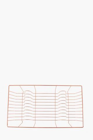 Copper Double Dish Rack