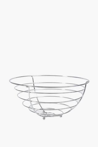 Essentials Chrome Fruit Basket