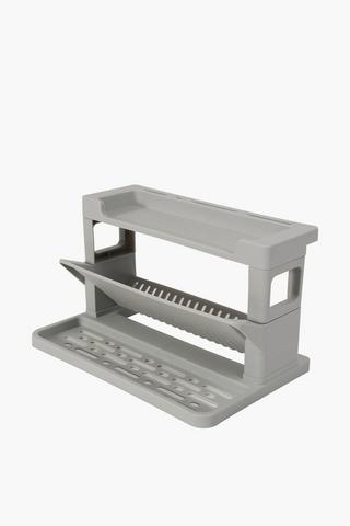 2 Tier Plastic Kitchen Shelf