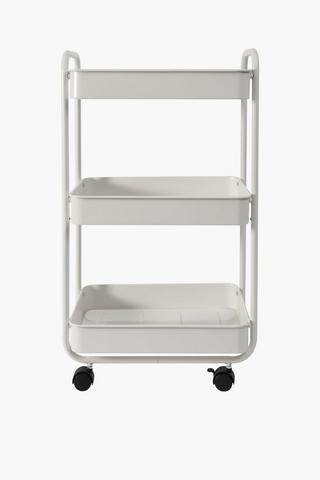 Powder Coated 3 Tier Vegetable Trolley Rack