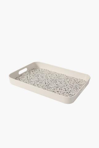 Terrazzo Bamboo Serving Tray, Large