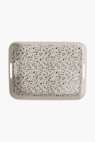 Terrazzo Bamboo Serving Tray, Large