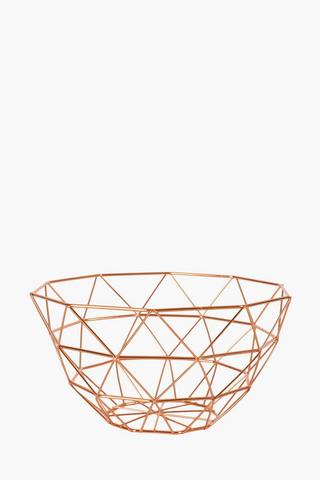 Copper Diamond Fruit Basket