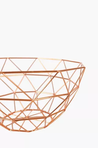 Copper Diamond Fruit Basket