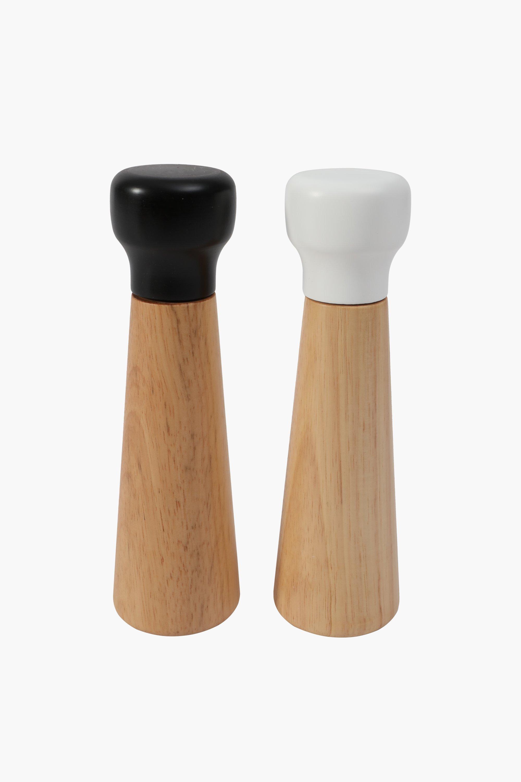 Wood Salt And Pepper Grinder Set