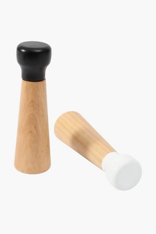 Wood Salt And Pepper Grinder Set
