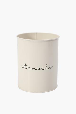 Galvanised Utensil Holder
