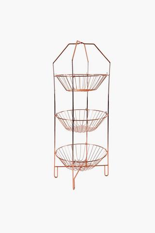 Copper 3 Tier Vegetable Rack