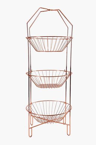 Copper 3 Tier Vegetable Rack