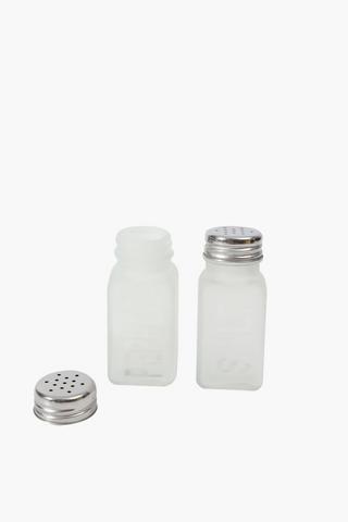 Frosted Glass Salt And Pepper Cellars