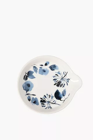 Floral Ceramic Spoon Rest