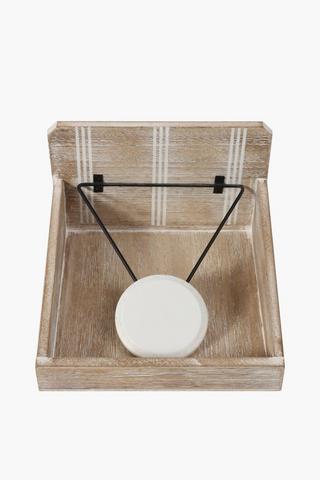 French Garden Wooden Serviette Holder