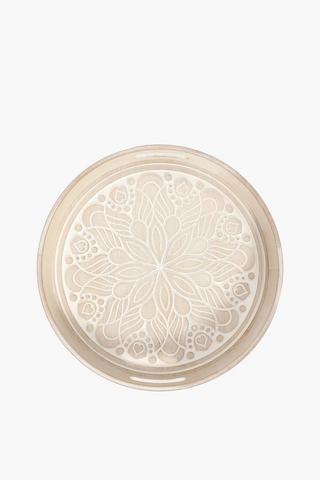 Wood Round Serving Tray