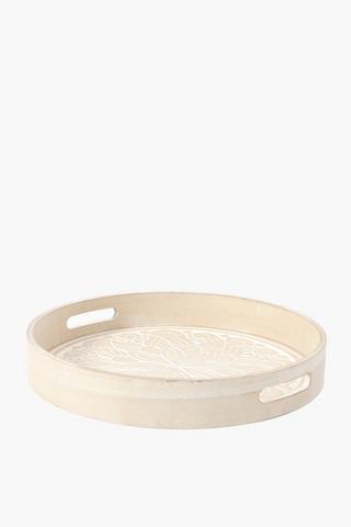 Wood Round Serving Tray