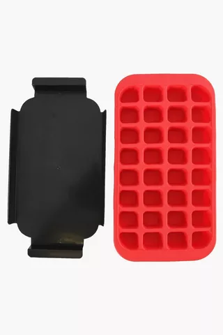 Silicone Ice Tray And Holder