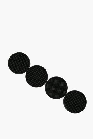 4 Pack Silicone Round Coasters