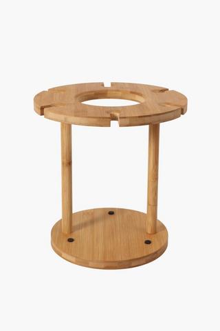 Bamboo Wine And Glass Rack