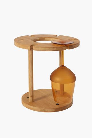 Bamboo Wine And Glass Rack
